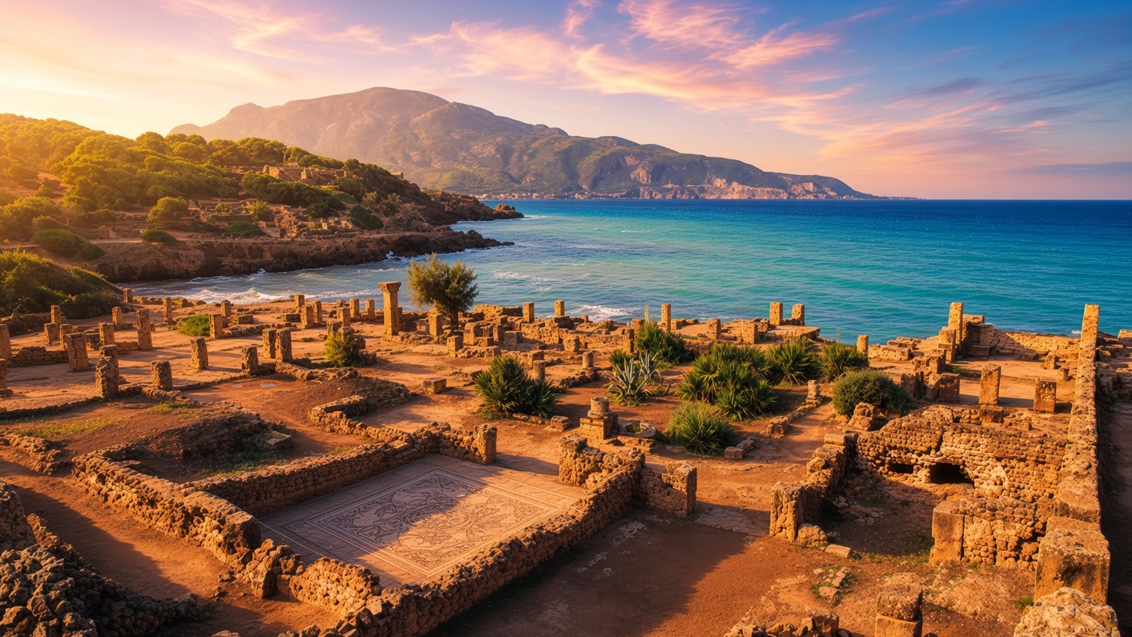 Tipasa archaeological site in Algeria