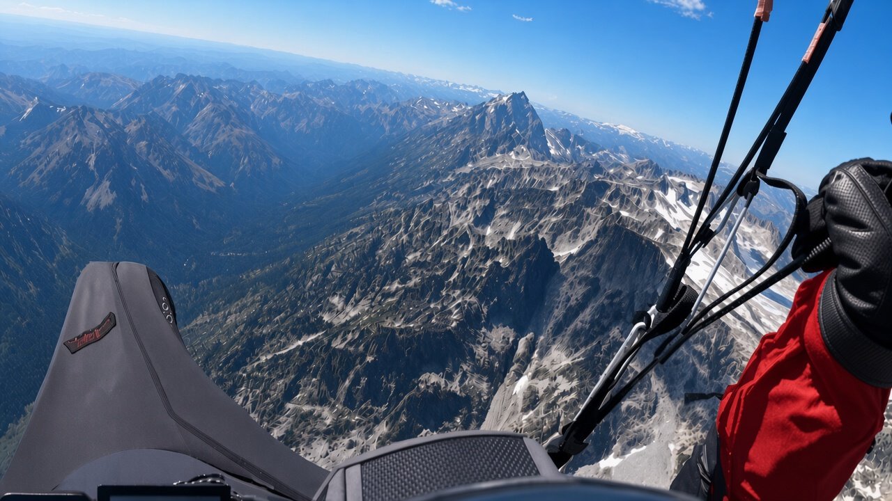 Paragliding over Leavenworth, Washington